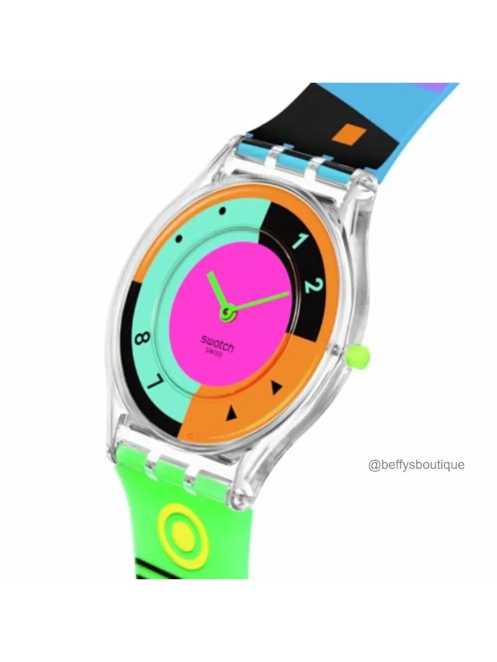 Unisex 34mm Quartz Watch, Silicone Strap, Glow in Dark